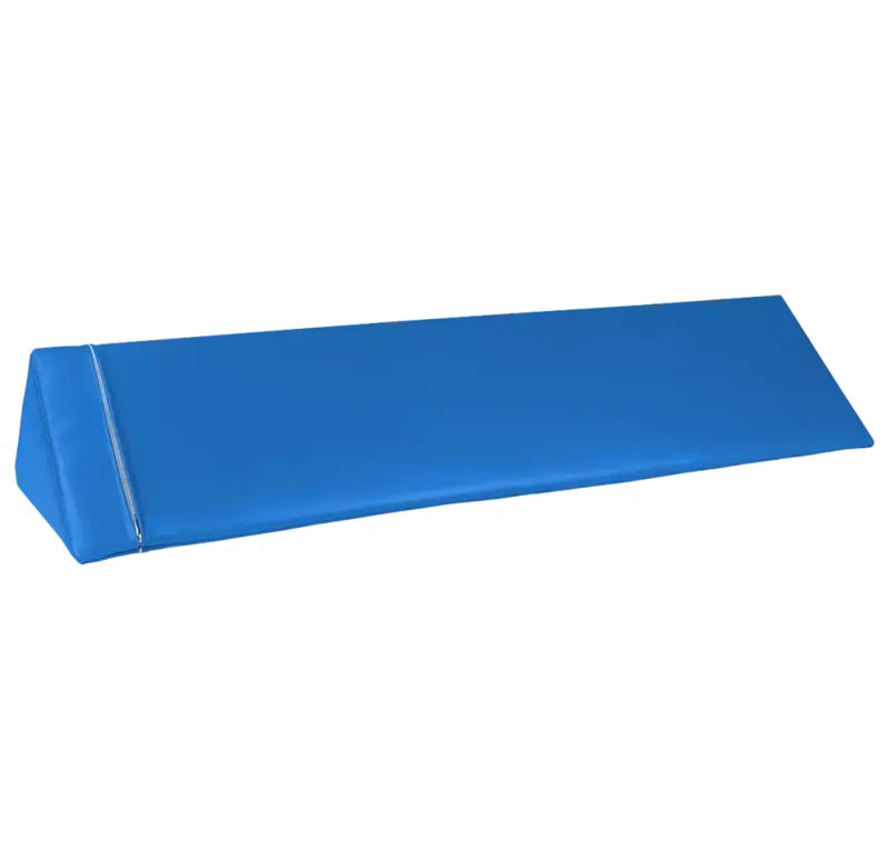 Trójkąt długi 120 x 30 x 30 cm - kształtka rehabilitacyjna - Kolor : niebieski - OUTLET