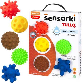 Piłeczki sensoryczne Tullo Sensorki 5 szt. Bez dziurki.