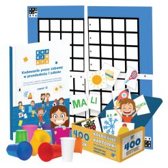 KodujMata - zestaw niebieski do nauki kodowania dla dzieci ze SPE (mata czteroczęściowa)