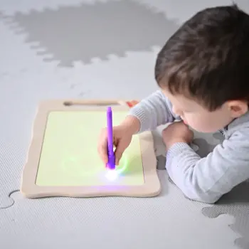 KuWiH Drewniany tablet świetlny A4 + Długopis świetlny