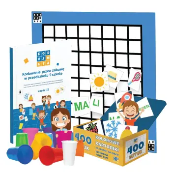 KodujMata - zestaw niebieski do nauki kodowania dla dzieci ze SPE (mata jednoczęściowa)