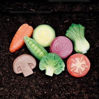 Warzywa  - kamienie do zabawy sensorycznej