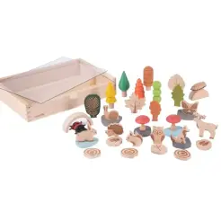 Figurki "Leśny świat" do sensorycznych zabaw
