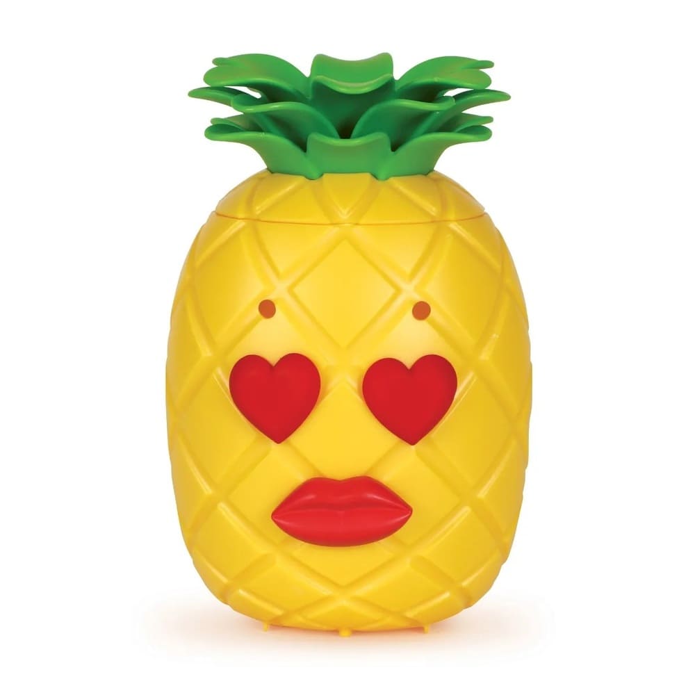 Główny model – ananas manipulacyjny jest dwustronny, dzięki czemu na każdej ze stron można przedstawić np. przeciwstawne sobie wyrazy twarzy.