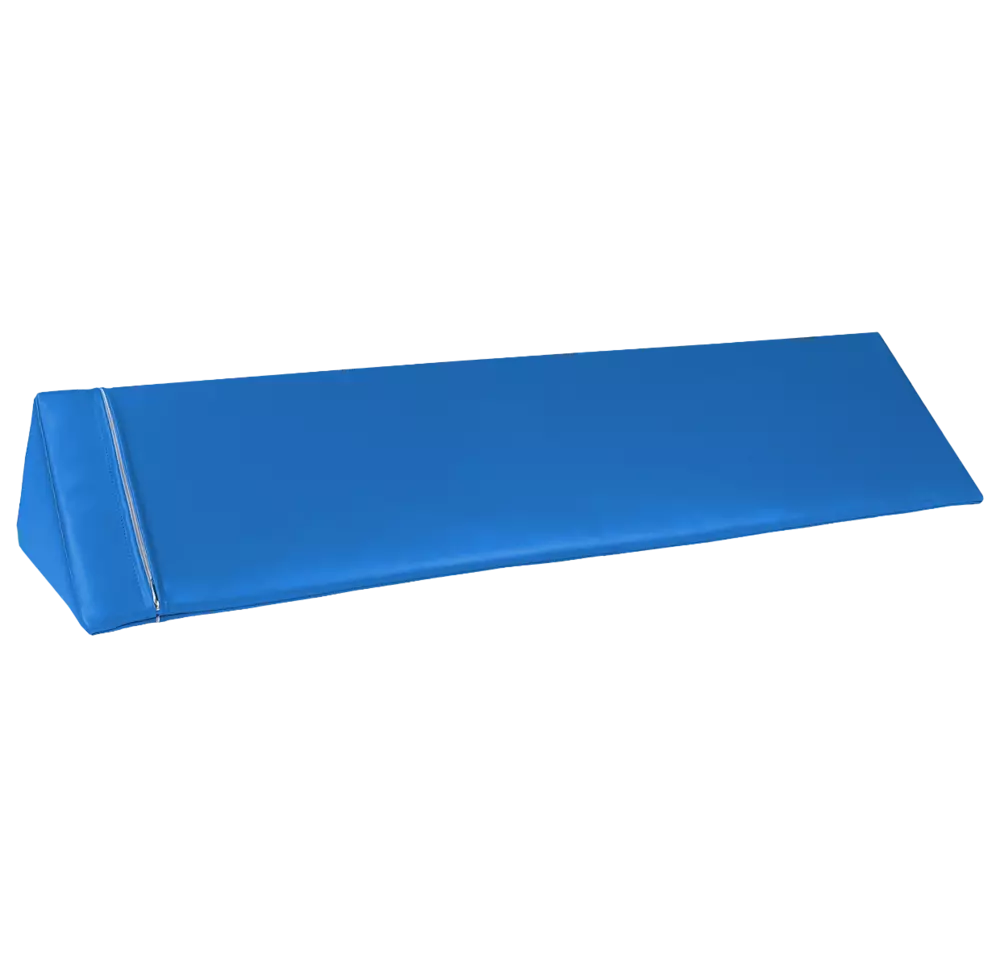 Trójkąt długi 120 x 30 x 30 cm - kształtka rehabilitacyjna - Kolor : niebieski